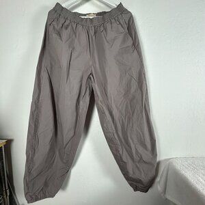 Privatsachen Womens Botanicals Gray Cotton Casual Pants Size 2 Elastic Waist New